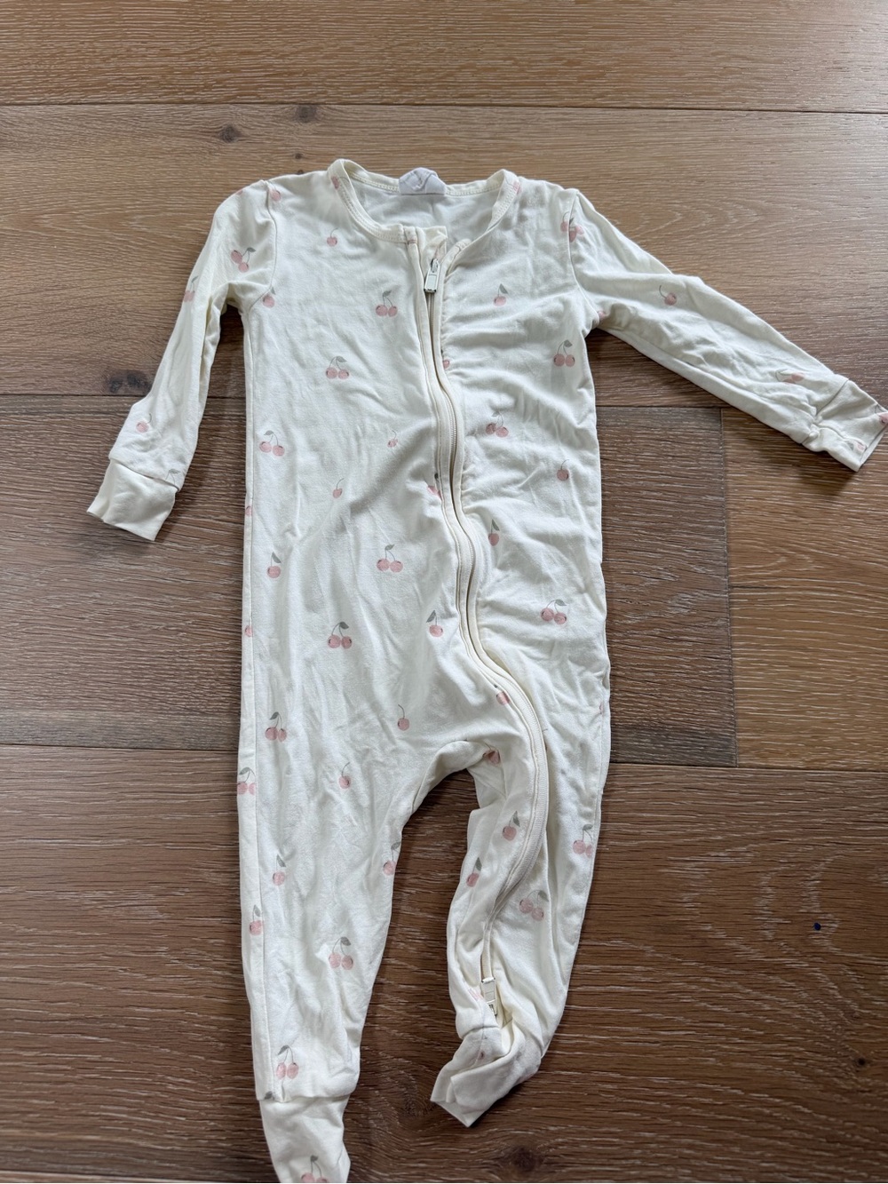 Jamie Kay Cream Cherry-Print One-Piece